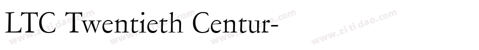 LTC Twentieth Centur字体转换